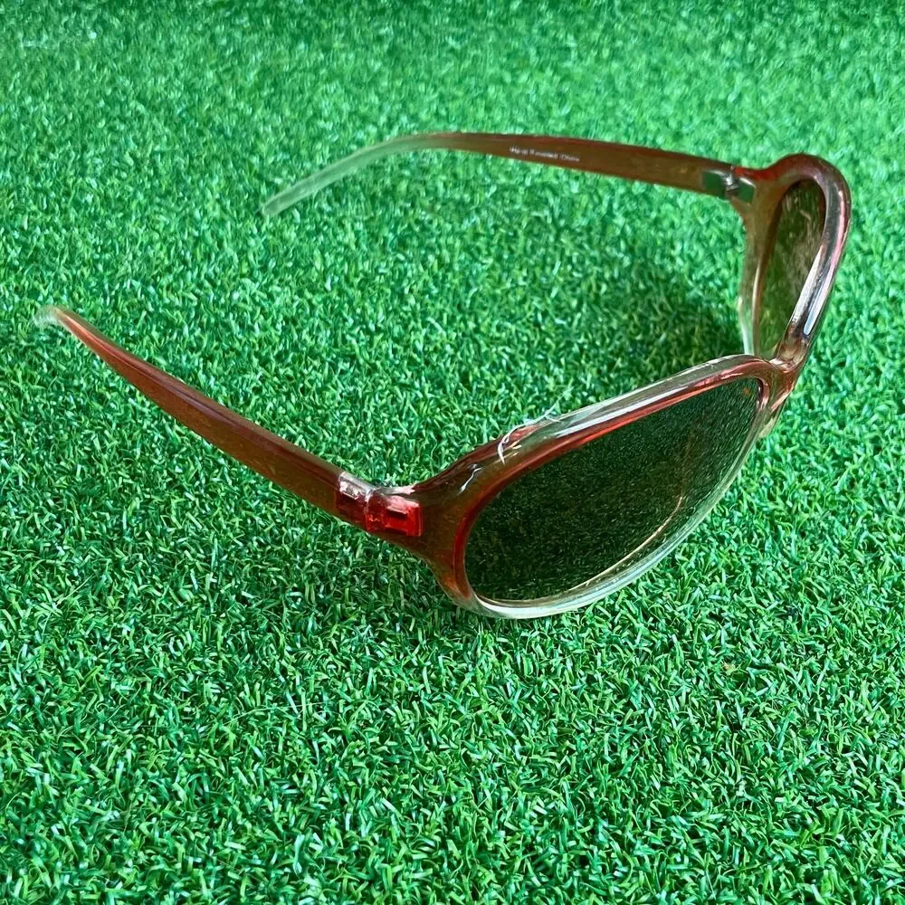 Vintage 90s Y2K Ombre Pink Hand Finished Sunglasses